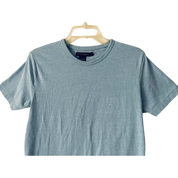 Women's Small French Connection Pale Blue Cotton t-shirt - Picture 2 of 7